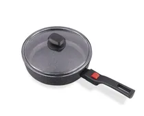 Sarten Korkmaz com Tampa Mango Removível Preto 24X6,5CM