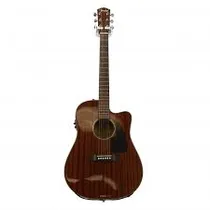 Fender CD-60SCE Dreadnought, Todo Em Mogno