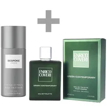 Kit Perfume Masculino Enrico Coveri Green Contemporary Edt 100 ML + Desodorante
