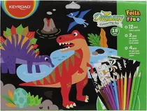 Kit para Colorir Dinossauros Keyroad - KR973011 (18 Peças)
