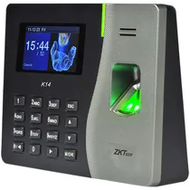 Leitor Biométrico Zkteco K14 para Até 500 Impressões Digitais/ USB/ TCP/ IP - Preto/ Cinza