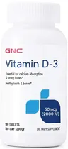 GNC Vitamin D-3 50 MCG (2000 Iu) 180 Comprimidos