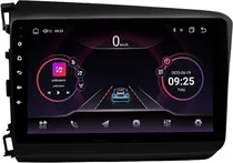 Multimídia Hetzer H-Pro 4G Android 14 Tela de 9" Honda Civic 2015/16 Preto