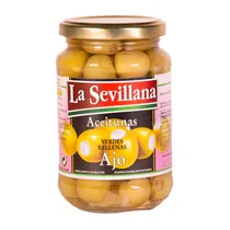 Aceitunas La Sevillana Rellenas Con Ajo 370ML