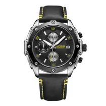 Relógio Analógico Masculino Megir Chronograph ML2079G-BK-1N3 - Preto/Amarelo