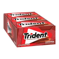 Chicletes Trident Americano Canela Sem Açúcar Caixa 12X30G