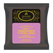 Alfajor Artesanal Dulce Manjar Recheado Nutella Cobertura Chocolate Branco 80G