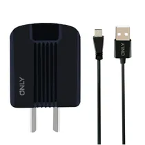 Carregador Turbo Only MOD08 V8 2USB Cable Black