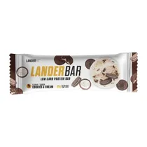 Barra de Proteína Low Carb Landerfit Cookies & Cream 45G