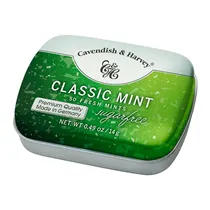 Bala Cavendish Classic Mint Sem Açúcar Lata 14G