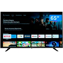 Smart TV Vizzion 65" Uhd 4K LE65GFU Google TV Wi-Fi Bivolt