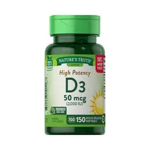 Vitaminas Nature's Truth High Potency D3 150 Cápsulas