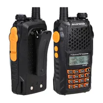 Rádio Walkie Talkie Dual Band Baofeng UV-6R VHF/Uhf - Preto