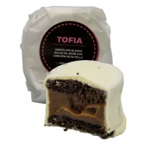Alfajor Tofia Artesanal Blanco Nutella