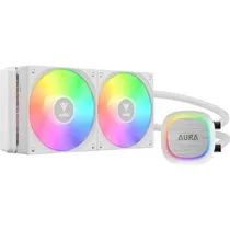 Water Cooler Cpu Gamdias Aura GL240 V2 Performance Liquid RGB, Branco, 240MM,Intel 115X/ 1200/ 1366/ 1700/ 2011(V3)/ 2066, AMD AM2+/ AM3+/ AM4/ AM5/ FM2+/ FM1