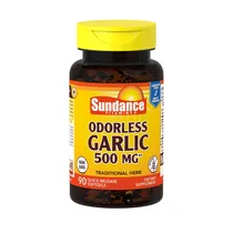 Vitamina Sundance Odorless Garlic 500MG 90 Cápsulas