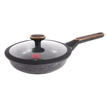 Frigideira Induçao Ucc Life Preta 24CM com Tampa