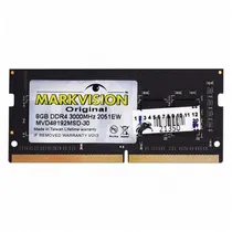 Memória para Notebook Markvision, DDR4 8GB (1X8GB), 3000MHZ, So-DIMM, MVD48192MSD-30, Preto