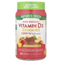 Natures Truth Vitamina D3 Gummies 5000UI (125MG) 60GUMMIES