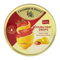 Bala Cavendish Limão e Morango Lata 175G