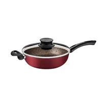 Sartén Con Tapa Tramontina Paris 28518/724 2.8L 24 CM Rojo