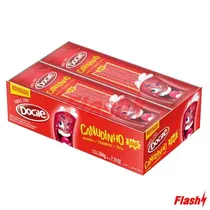 Bala de Gelatina Docile Canudinho Morango Cítrico 12X17G