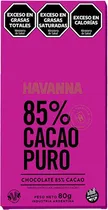 Chocolate Havanna 85% Cacau Puro - 80G