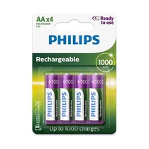 Pilhas Recarregaveis Philips R6B4RTU10/97 AA – 4 Unidades