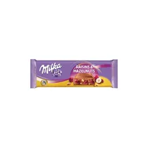 Milka Chocolate 270GR Raisins & Hazelnuts