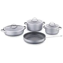 Korkmaz Grey Pot Set Linha 7 PCS