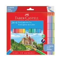 Ecolápices de Color Faber Castell 120124+4P 24 + 4 Unidades
