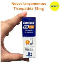 Lipoless Tirzepatida 15MG MD. Super Oferta /0,6ML 1 Ampola 2,4ML para 4 Aplicações