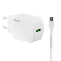 Carregador Only MOD06-A - USB - com Cabo USB/USB-C - Branco