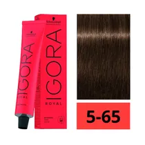 Crema de Coloración Schwarzkopf Igora Royal 5-65 Castaño Claro Marrón Dorado 60GR