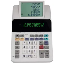 Calculadora Sharp EL-1501 12 Dígitos Display de 5 Linhas - Branco