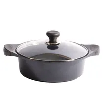 Ecoramic Cazuela Ceramica c/Tapa Negro 24CM