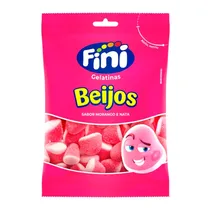 Bala de Gelatina Fini Beijos 80G