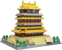 Blocos de Construção Shanxi Stork Tower Wange - 6229 (1557 Peças)