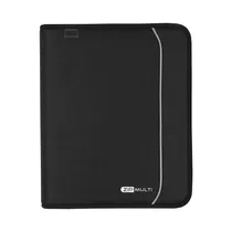 Cuaderno Universitario Con Argollas Tilibra Zip Multi 123901 48 Hojas Negro