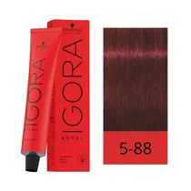Crema de Coloración Schwarzkopf Igora Royal 5-88 Castaño Rojizo Intenso 60GR