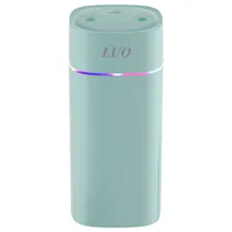 Mini Umidificador de Ar Luo LU-5516 Nozzle / 600ML / 2.5W / Recarregavel - Verde