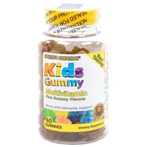 Earths Creation Vitamina Kids Gummy Multivitamin 60 Gummies Plastico Amarillo