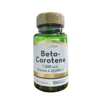 Vitaminas Pipingrock Beta-Carotene 7500MCG 100 Cápsulas