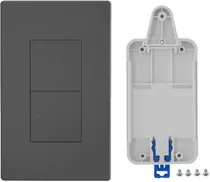Interruptor Smart de Parede Sonoff Switchman M5-2C-120 2 Botão Cinza + Bandeja Ajustável