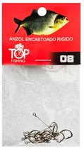 Anzol Top Fishing Chinu Encastoado Rigido 08 com 10 Pçs
