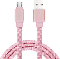 Cabo Micro-USB Elg CNV510PK 1M Canvas Rosa