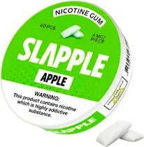 Chiclete de Nicotina Slapple Apple 4 MG (40 Unidades)