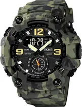 Relógio Skmei 1637 Green Camouflage - Masculino