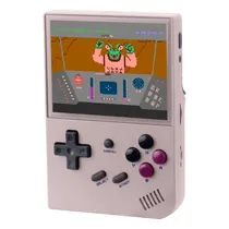 Consola Game Portatil Anbernic Gameboy Switch RG35XX / Recarregável / PS1/ PS2/ PSP / 3.5" / 64GB - Cinza