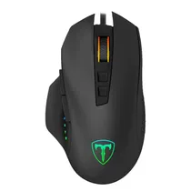 Mouse Gamer T-Dagger T-TGM203 Warrant Officer Gaming RGB com Fio 4800 Dpi - Preto
